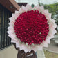 BUCHÓN DE 200 ROSAS ROJAS “BELLA”